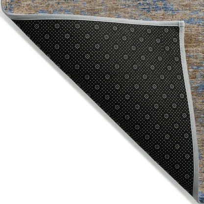 LOOMLAN Rugs Sonata Blue Washable Indoor-Outdoor Rug