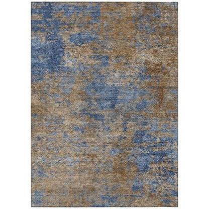 LOOMLAN Rugs Sonata Blue Washable Indoor-Outdoor Rug