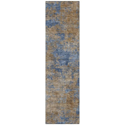 LOOMLAN Rugs Sonata Blue Washable Indoor-Outdoor Rug