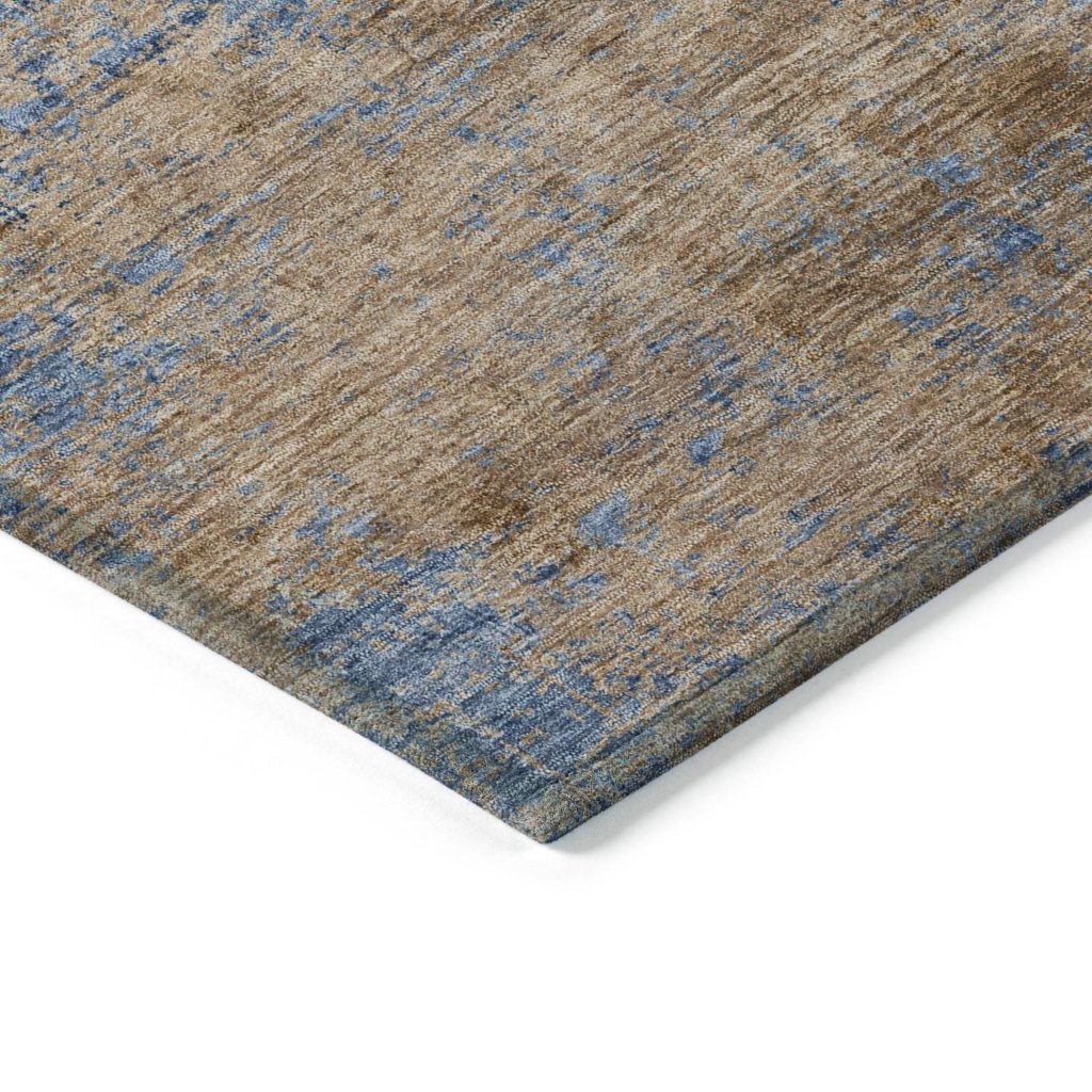 LOOMLAN Rugs Sonata Blue Washable Indoor-Outdoor Rug
