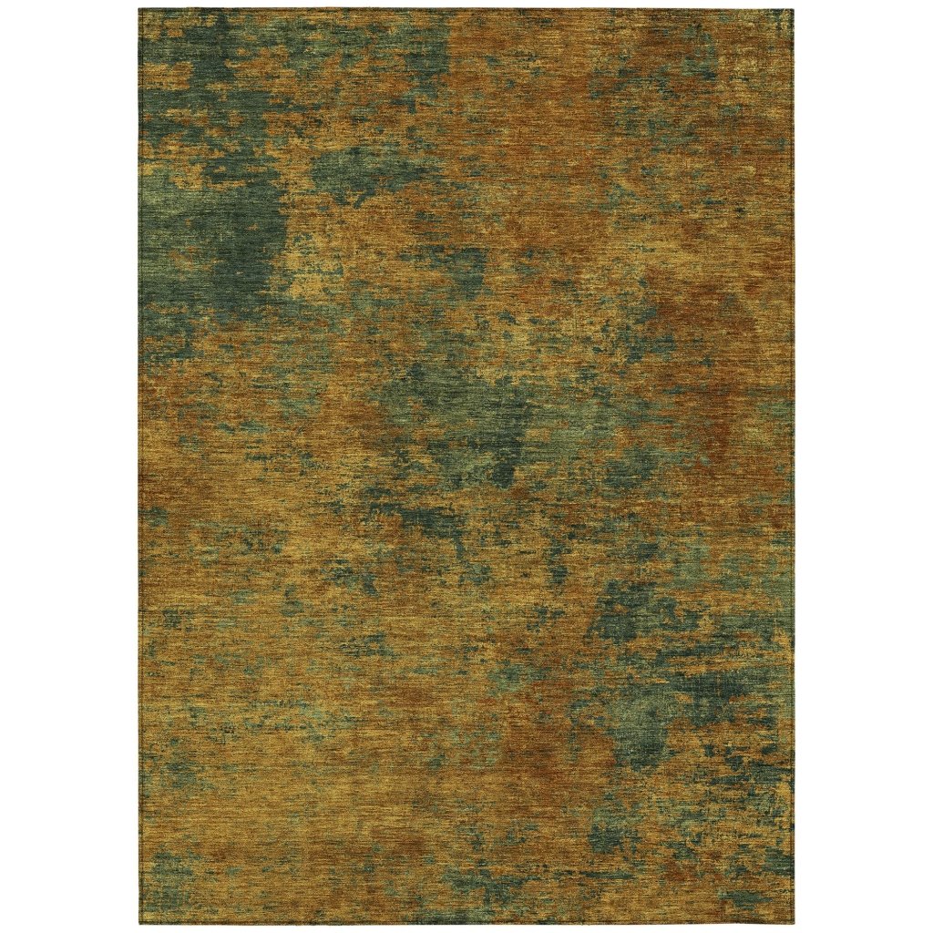 LOOMLAN Rugs Sonata Orange Washable Indoor-Outdoor Rug