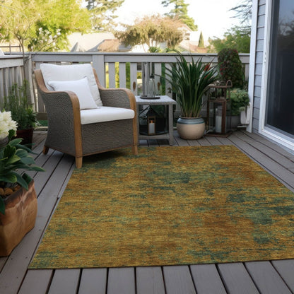 LOOMLAN Rugs Sonata Orange Washable Indoor-Outdoor Rug