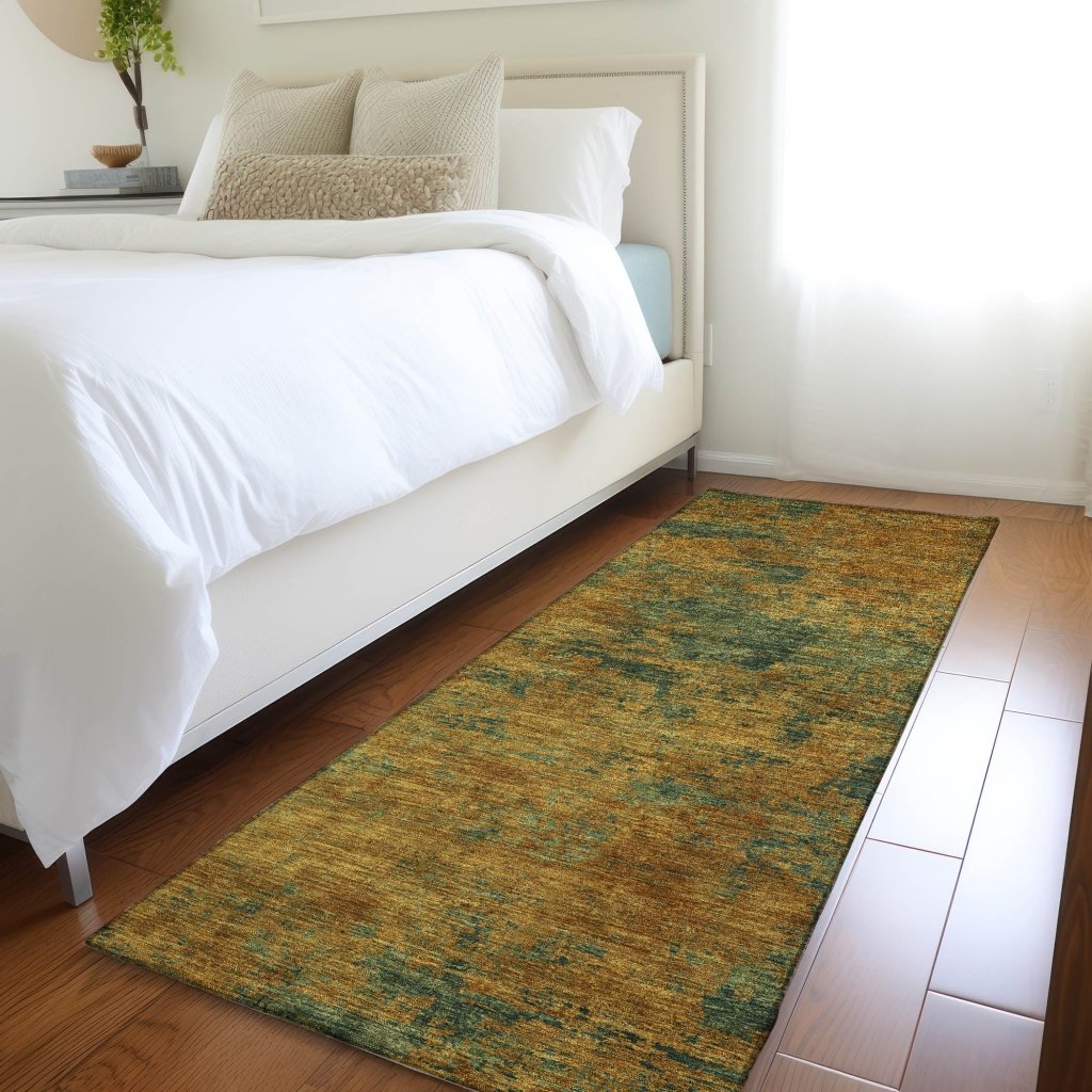 LOOMLAN Rugs Sonata Orange Washable Indoor-Outdoor Rug