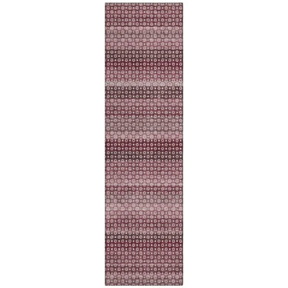 LOOMLAN Rugs Sonava Red Washable Indoor-Outdoor Rug