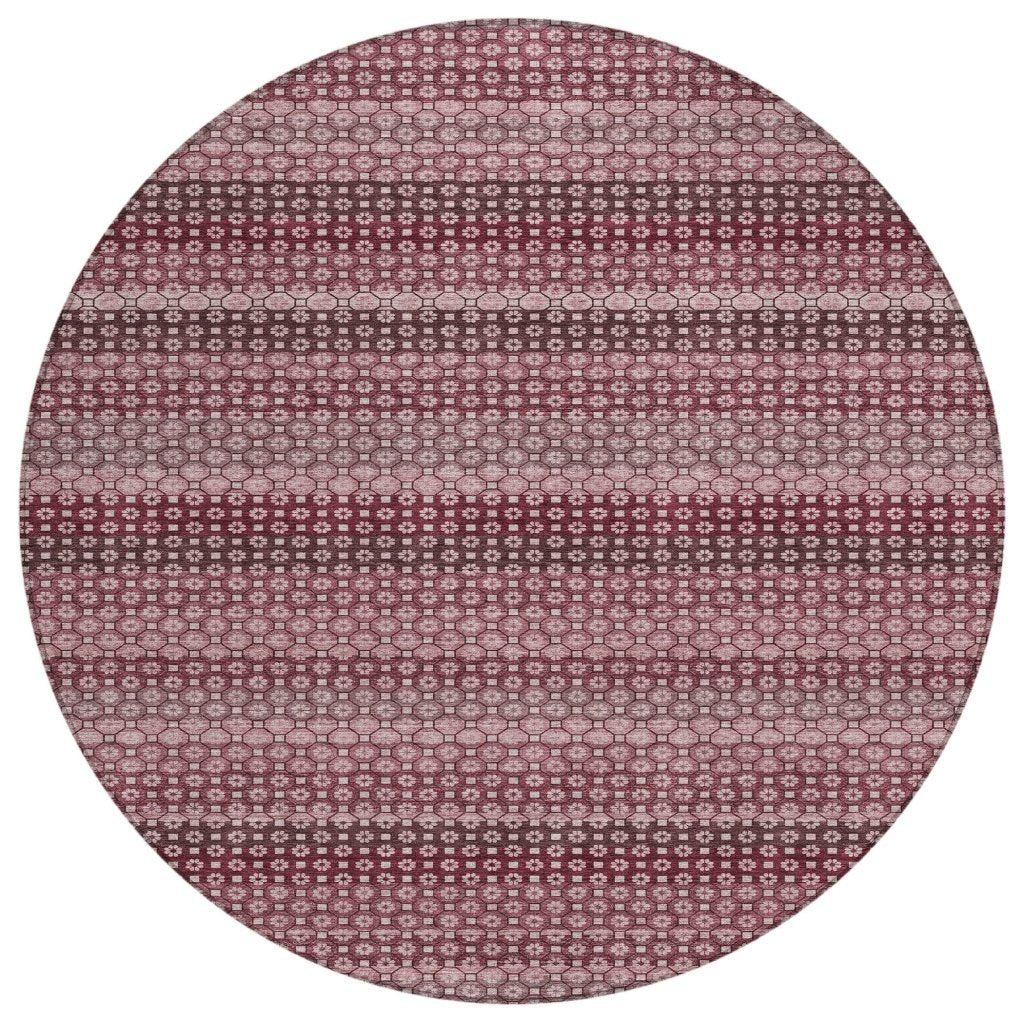 LOOMLAN Rugs Sonava Red Washable Indoor-Outdoor Rug