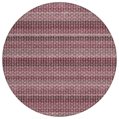 LOOMLAN Rugs Sonava Red Washable Indoor-Outdoor Rug