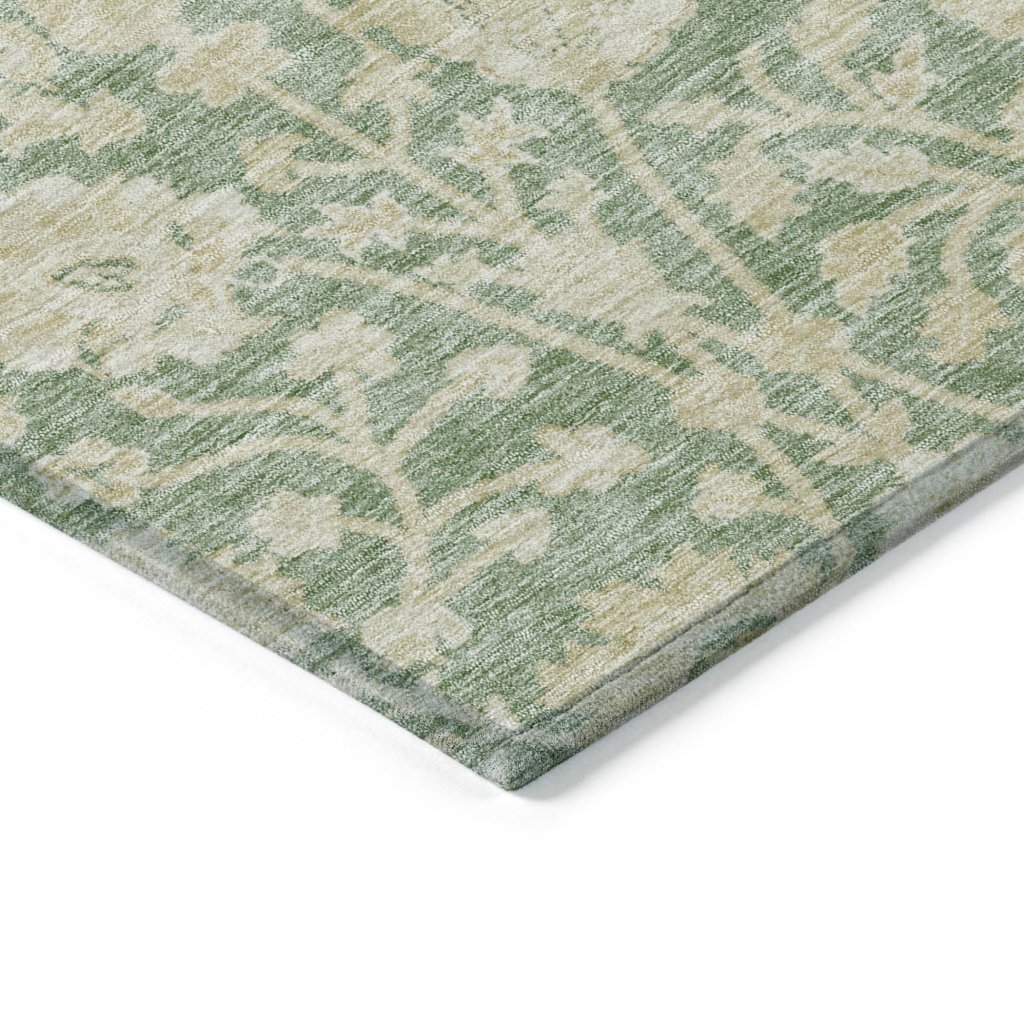 LOOMLAN Rugs Sonnet Green Washable Indoor-Outdoor Rug