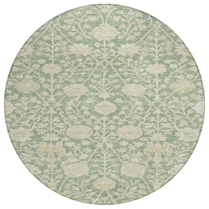 LOOMLAN Rugs Sonnet Green Washable Indoor-Outdoor Rug