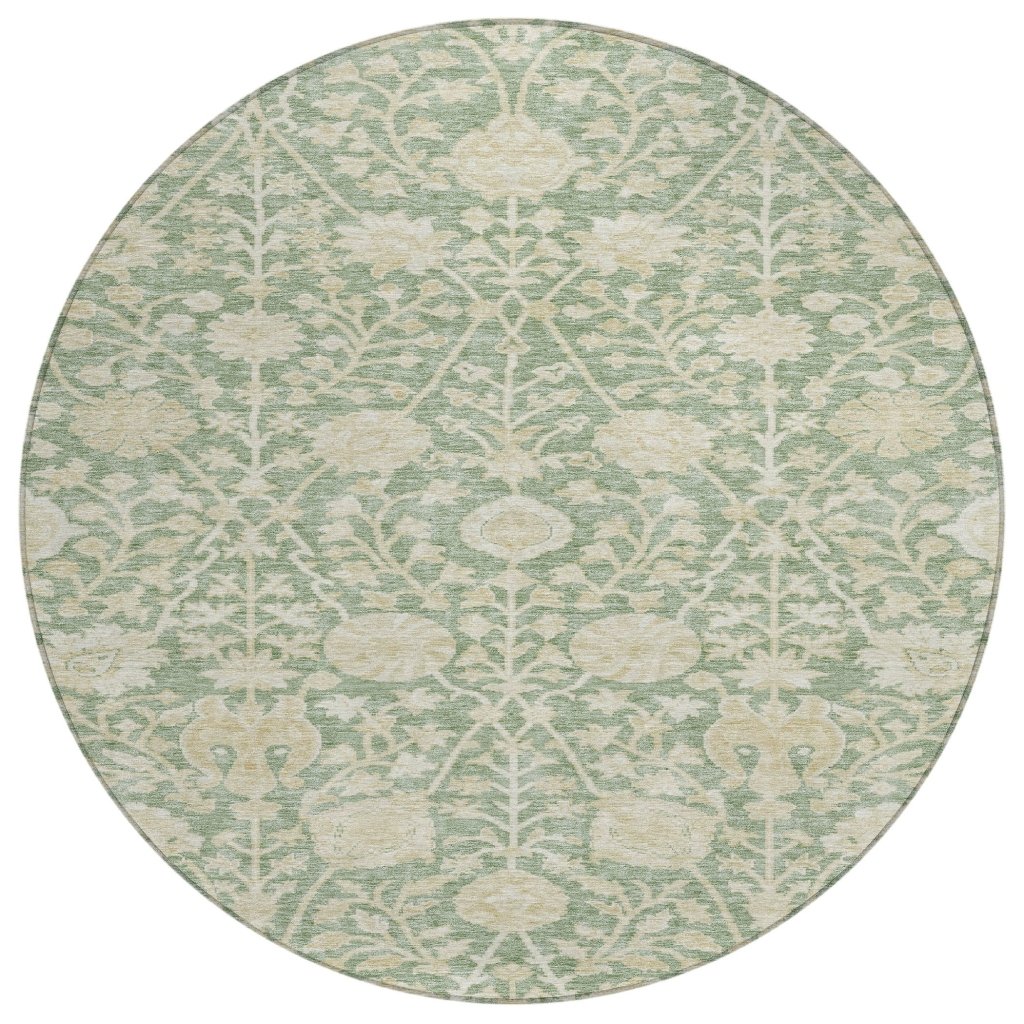 LOOMLAN Rugs Sonnet Green Washable Indoor-Outdoor Rug