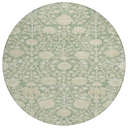 LOOMLAN Rugs Sonnet Green Washable Indoor-Outdoor Rug