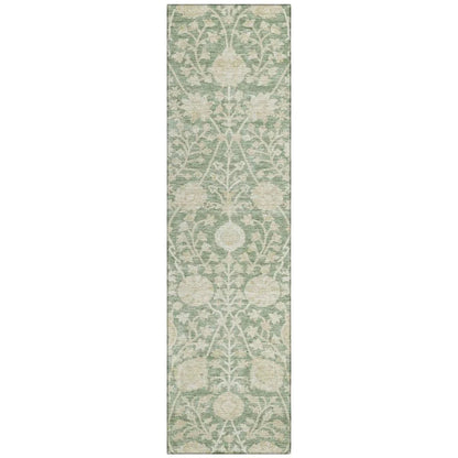 LOOMLAN Rugs Sonnet Green Washable Indoor-Outdoor Rug