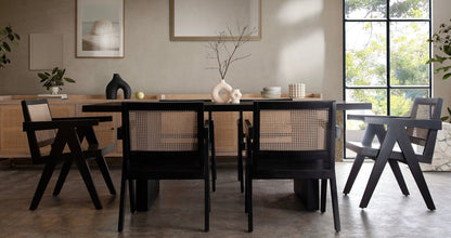 80" Sonoma Wood Black Rectangular Dining Table