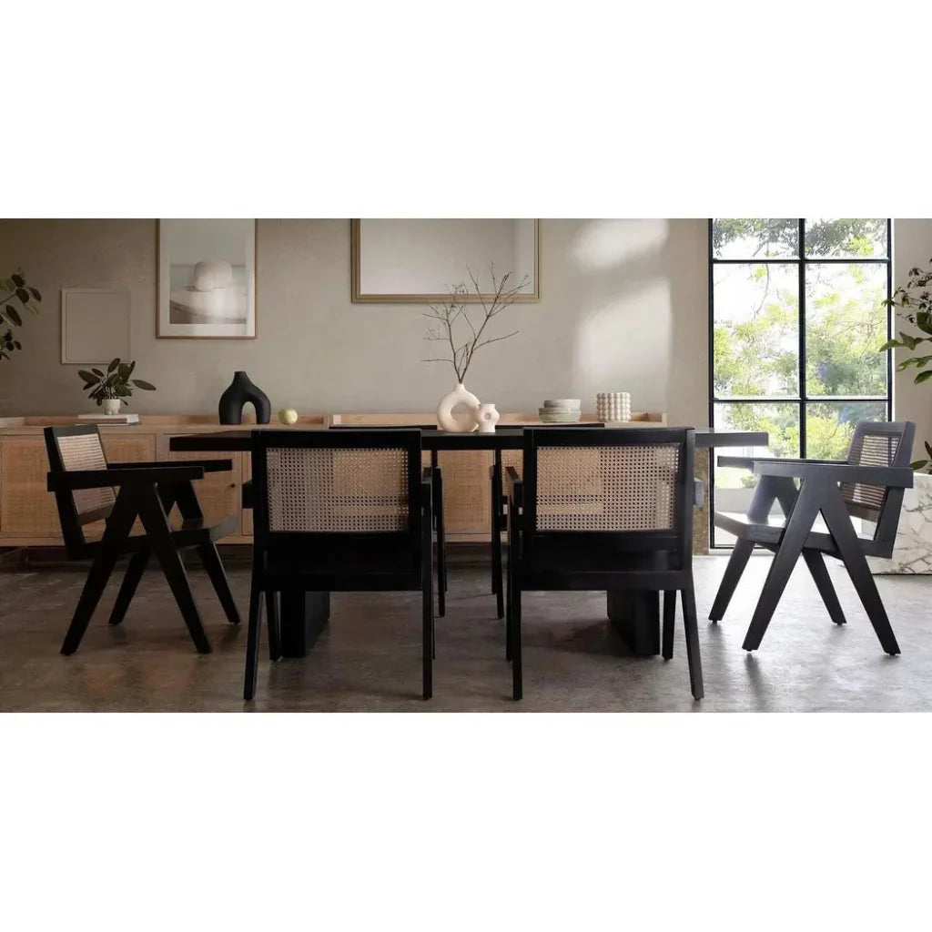 Diamond Sofa Sonoma Wood Black Rectangular Dining Table