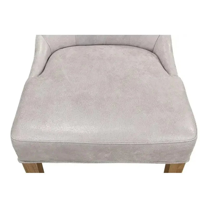 Sophie Leather Armless Dining Chair 2PC - LOOMLAN - Sarreid - Dining Chairs