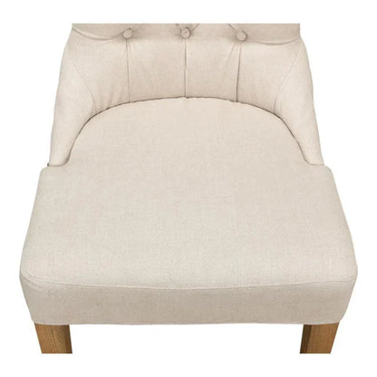 Sophie Leather Armless Dining Chair 2PC - LOOMLAN - Sarreid - Dining Chairs