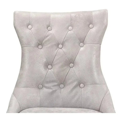 Sophie Leather Armless Dining Chair 2PC - LOOMLAN - Sarreid - Dining Chairs