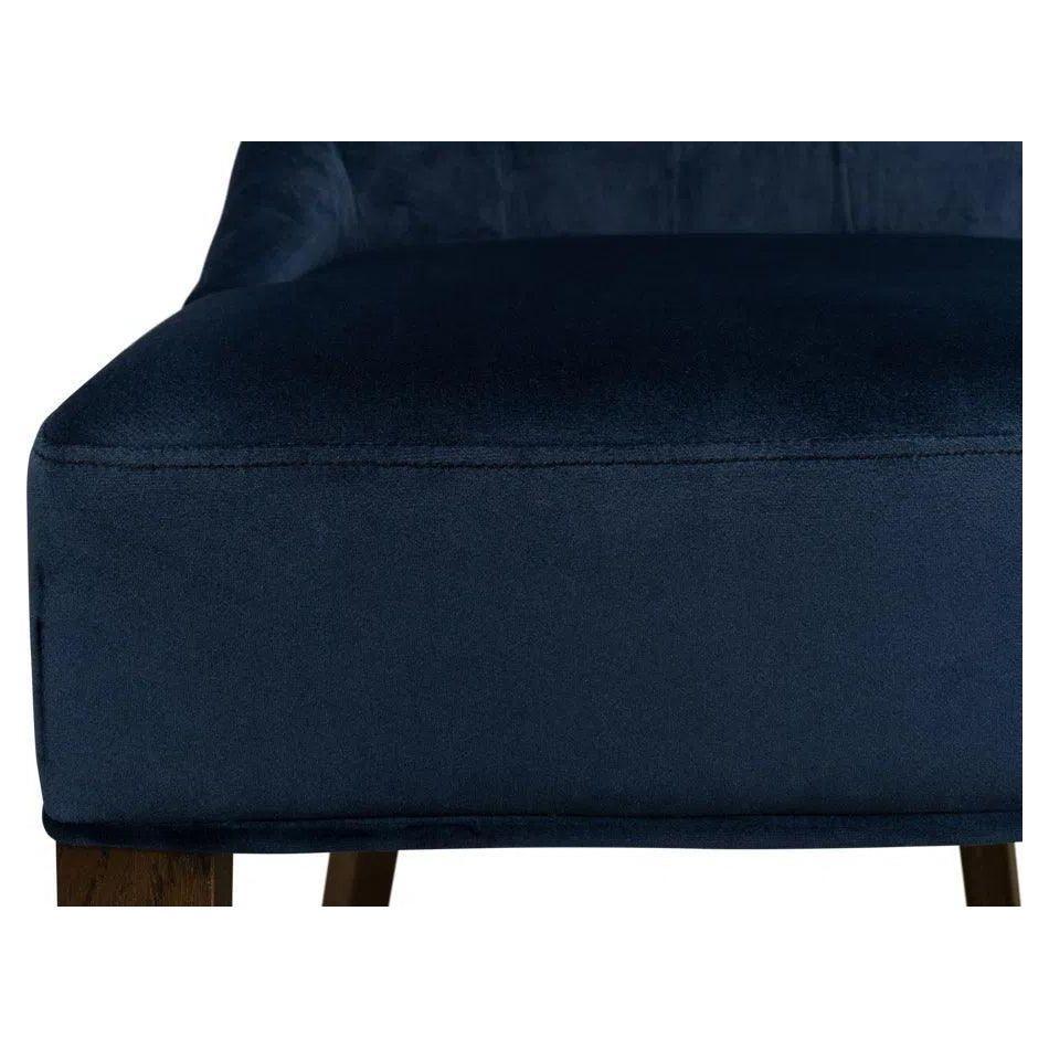 Sophie Leather Armless Dining Chair 2PC - LOOMLAN - Sarreid - Dining Chairs