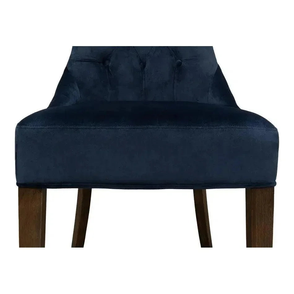 Sophie Leather Armless Dining Chair 2PC - LOOMLAN - Sarreid - Dining Chairs