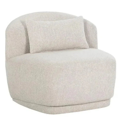 SUNPAN Soraya Fabric Swivel Armless Chair