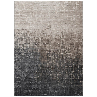 LOOMLAN Rugs Sorella Brown Washable Indoor-Outdoor Rug