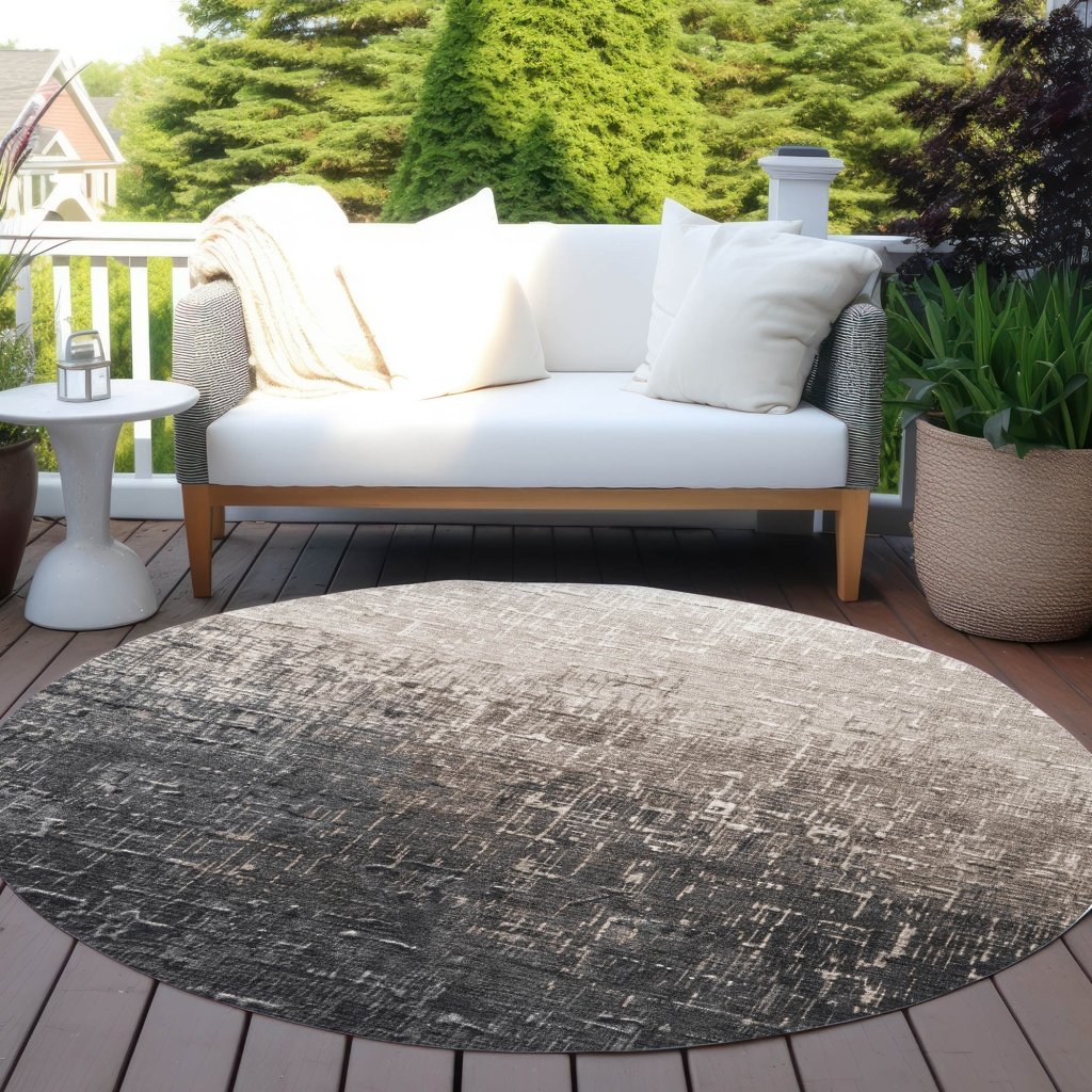 LOOMLAN Rugs Sorella Brown Washable Indoor-Outdoor Rug