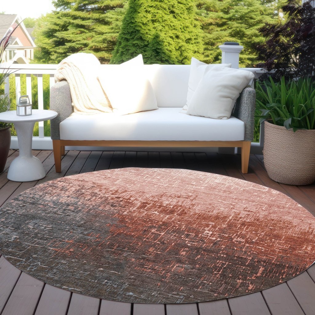 LOOMLAN Rugs Sorella Orange Washable Indoor-Outdoor Rug