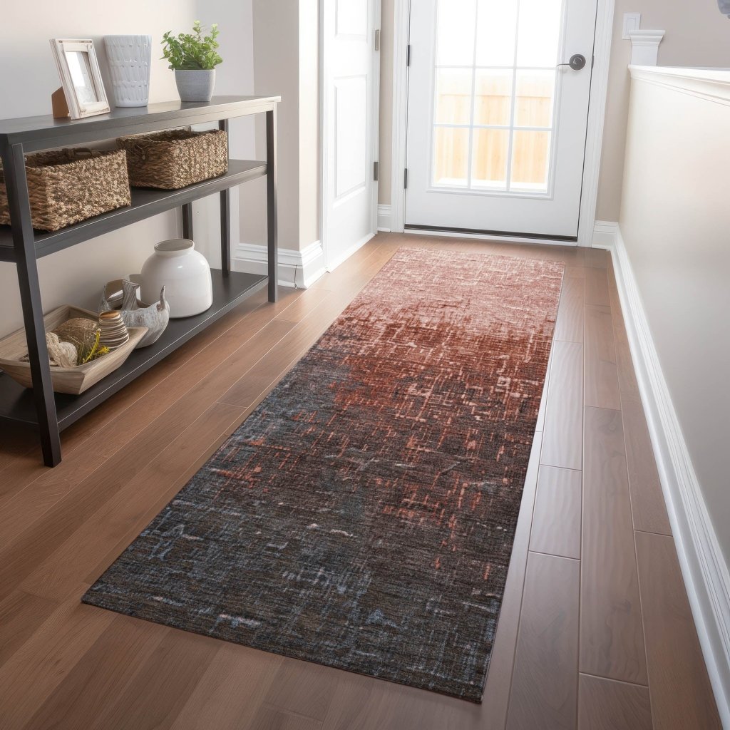 LOOMLAN Rugs Sorella Orange Washable Indoor-Outdoor Rug