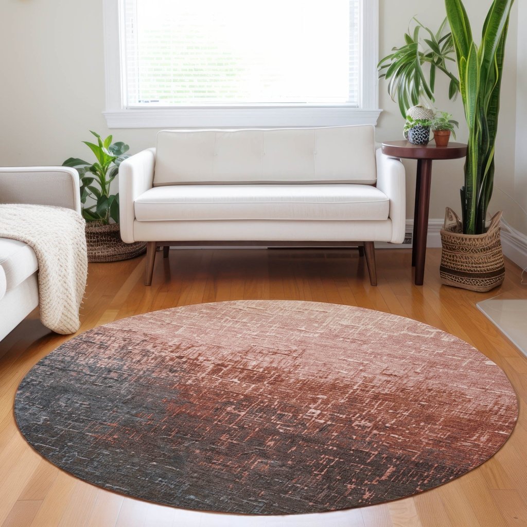 LOOMLAN Rugs Sorella Orange Washable Indoor-Outdoor Rug
