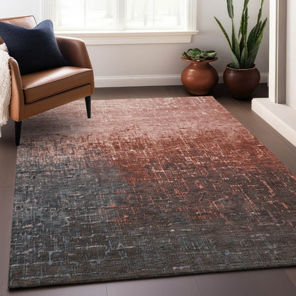 LOOMLAN Rugs Sorella Orange Washable Indoor-Outdoor Rug