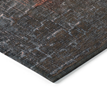 LOOMLAN Rugs Sorella Orange Washable Indoor-Outdoor Rug