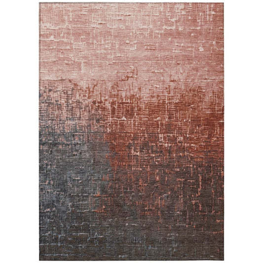 LOOMLAN Rugs Sorella Orange Washable Indoor-Outdoor Rug