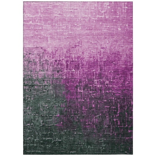 LOOMLAN Rugs Sorella Pink Washable Indoor-Outdoor Rug