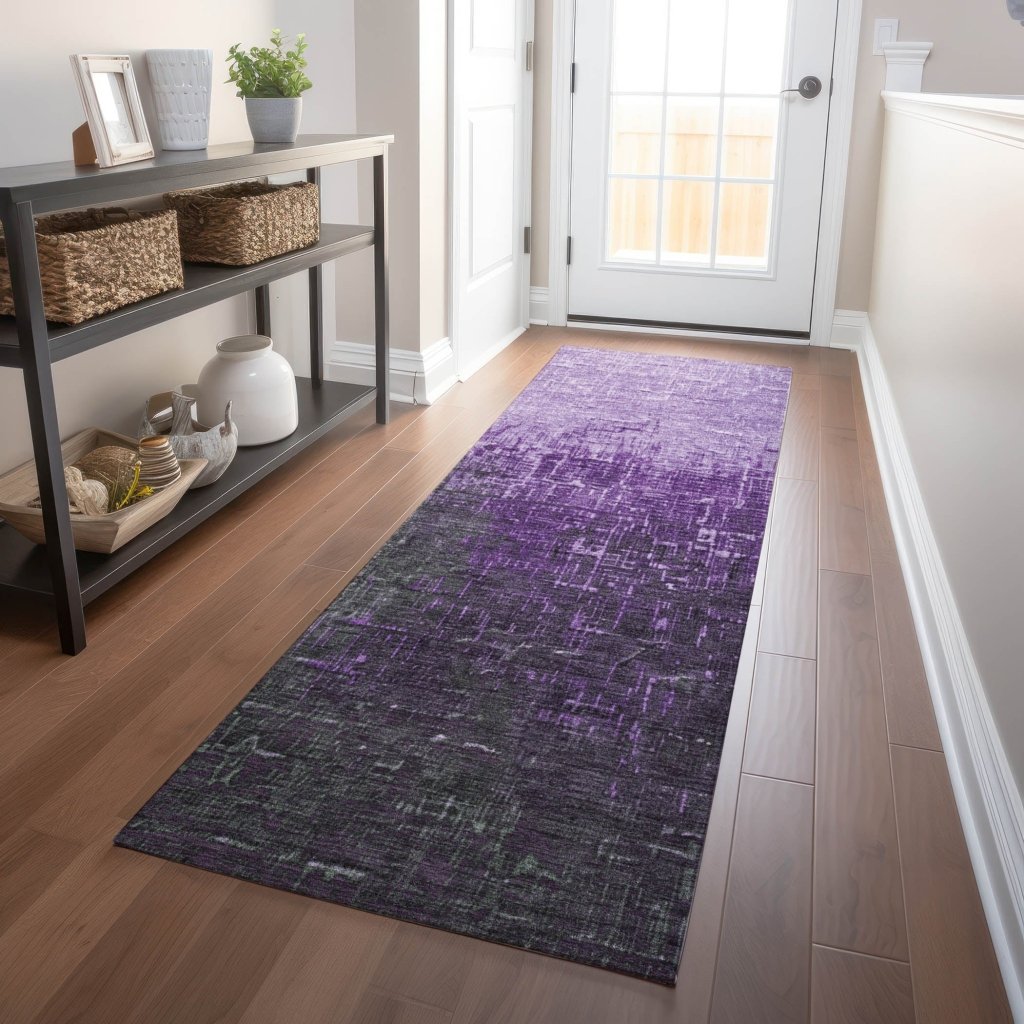 LOOMLAN Rugs Sorella Purple Washable Indoor-Outdoor Rug