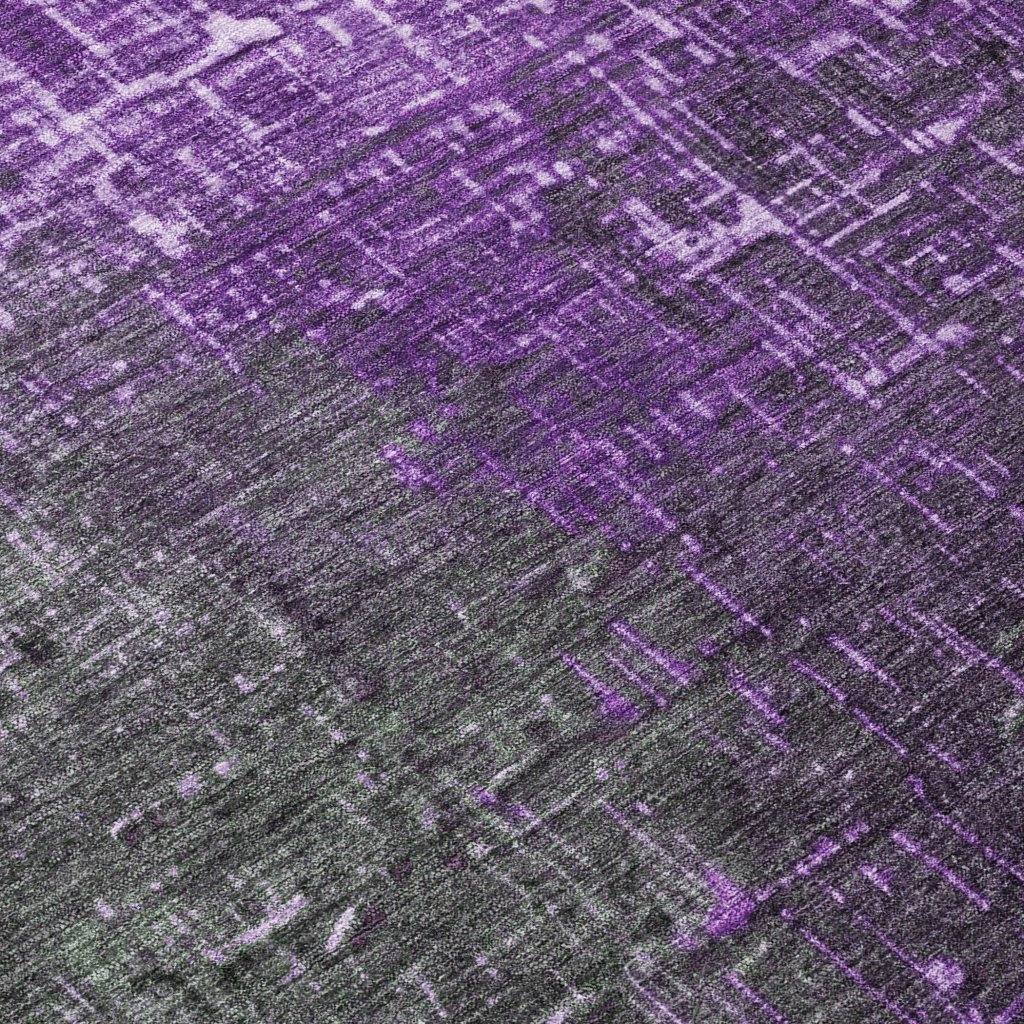 LOOMLAN Rugs Sorella Purple Washable Indoor-Outdoor Rug