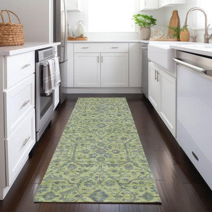 Soren Green Washable Indoor - Outdoor Rug - LOOMLAN - LOOMLAN Rugs - Outdoor Rugs