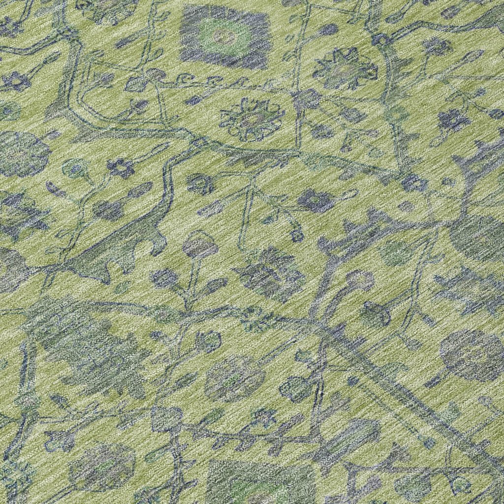 Soren Green Washable Indoor - Outdoor Rug - LOOMLAN - LOOMLAN Rugs - Outdoor Rugs