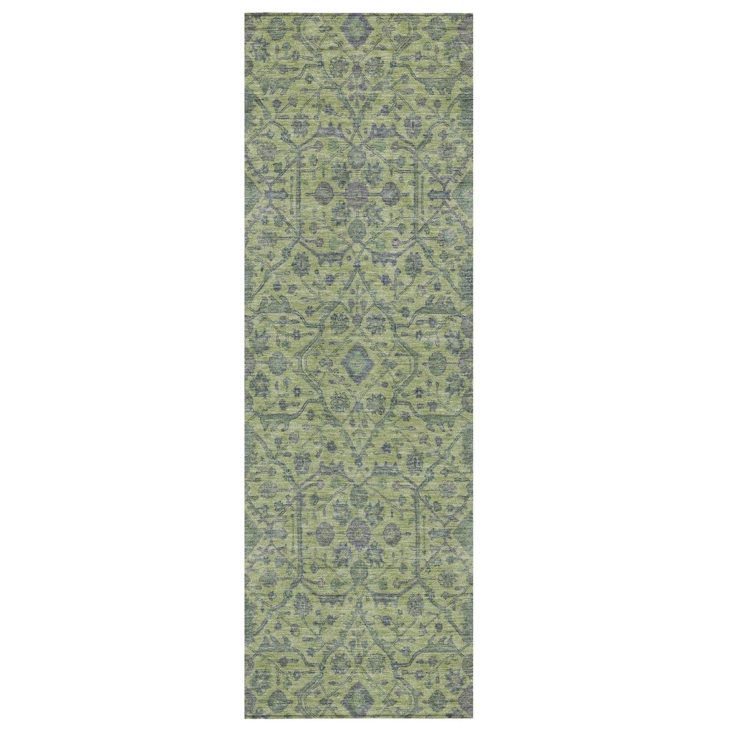 Soren Green Washable Indoor - Outdoor Rug - LOOMLAN - LOOMLAN Rugs - Outdoor Rugs