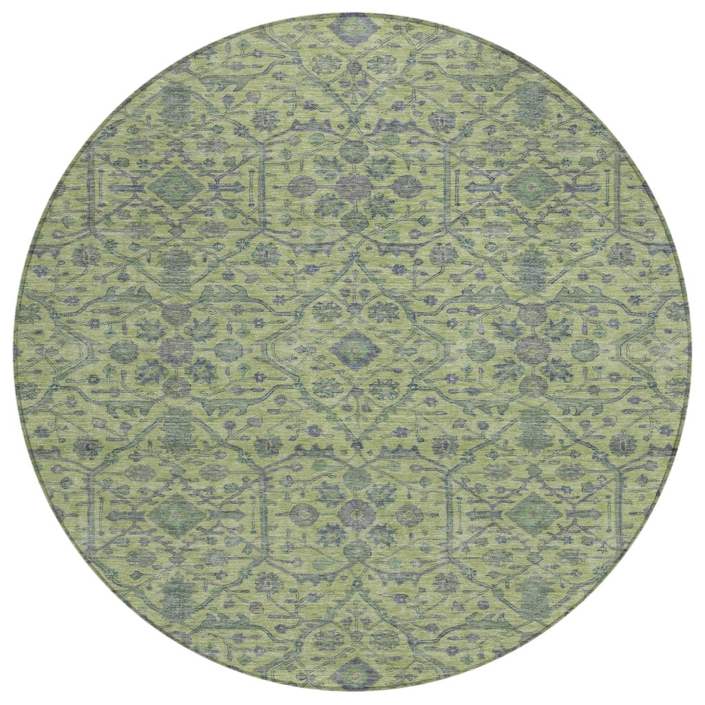 Soren Green Washable Indoor - Outdoor Rug - LOOMLAN - LOOMLAN Rugs - Outdoor Rugs