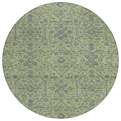 Soren Green Washable Indoor - Outdoor Rug - LOOMLAN - LOOMLAN Rugs - Outdoor Rugs