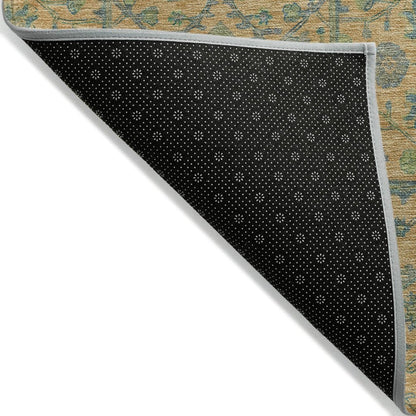 LOOMLAN Rugs Soren Orange Washable Indoor-Outdoor Rug