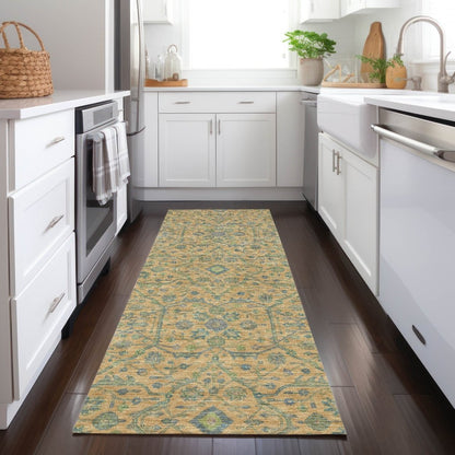 LOOMLAN Rugs Soren Orange Washable Indoor-Outdoor Rug