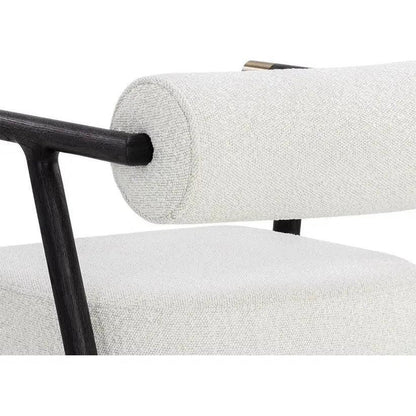 SUNPAN Sova Dining Armchair White Boucle