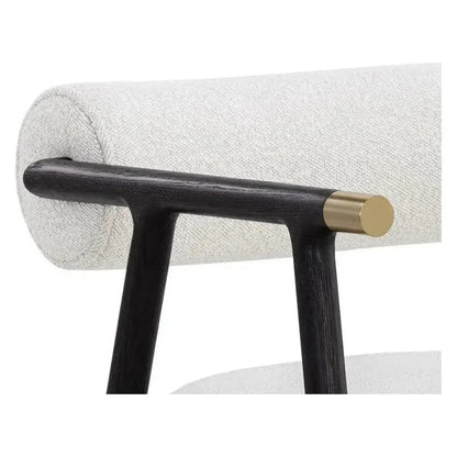 SUNPAN Sova Dining Armchair White Boucle