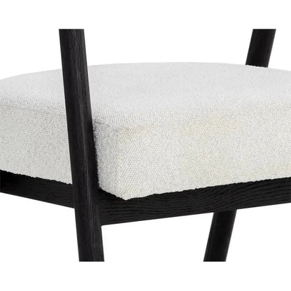 SUNPAN Sova Dining Armchair White Boucle