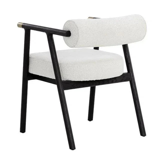 SUNPAN Sova Dining Armchair White Boucle