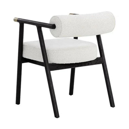 SUNPAN Sova Dining Armchair White Boucle