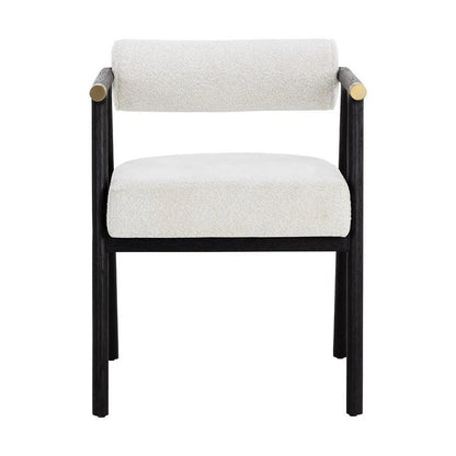 SUNPAN Sova Dining Armchair White Boucle