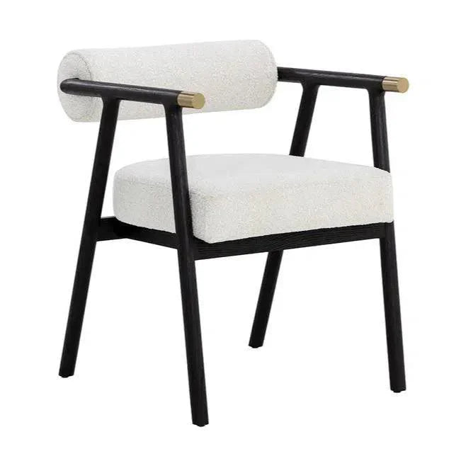 SUNPAN Sova Dining Armchair White Boucle