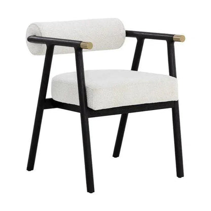 SUNPAN Sova Dining Armchair White Boucle