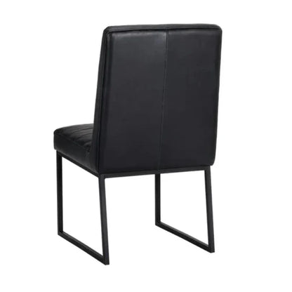 SUNPAN Spyros Leather Armless Dining Chair 2PC